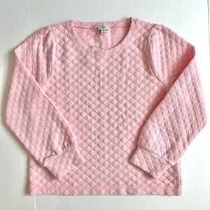 JCrew Factory Puff-Sleeve Quilted Pullover